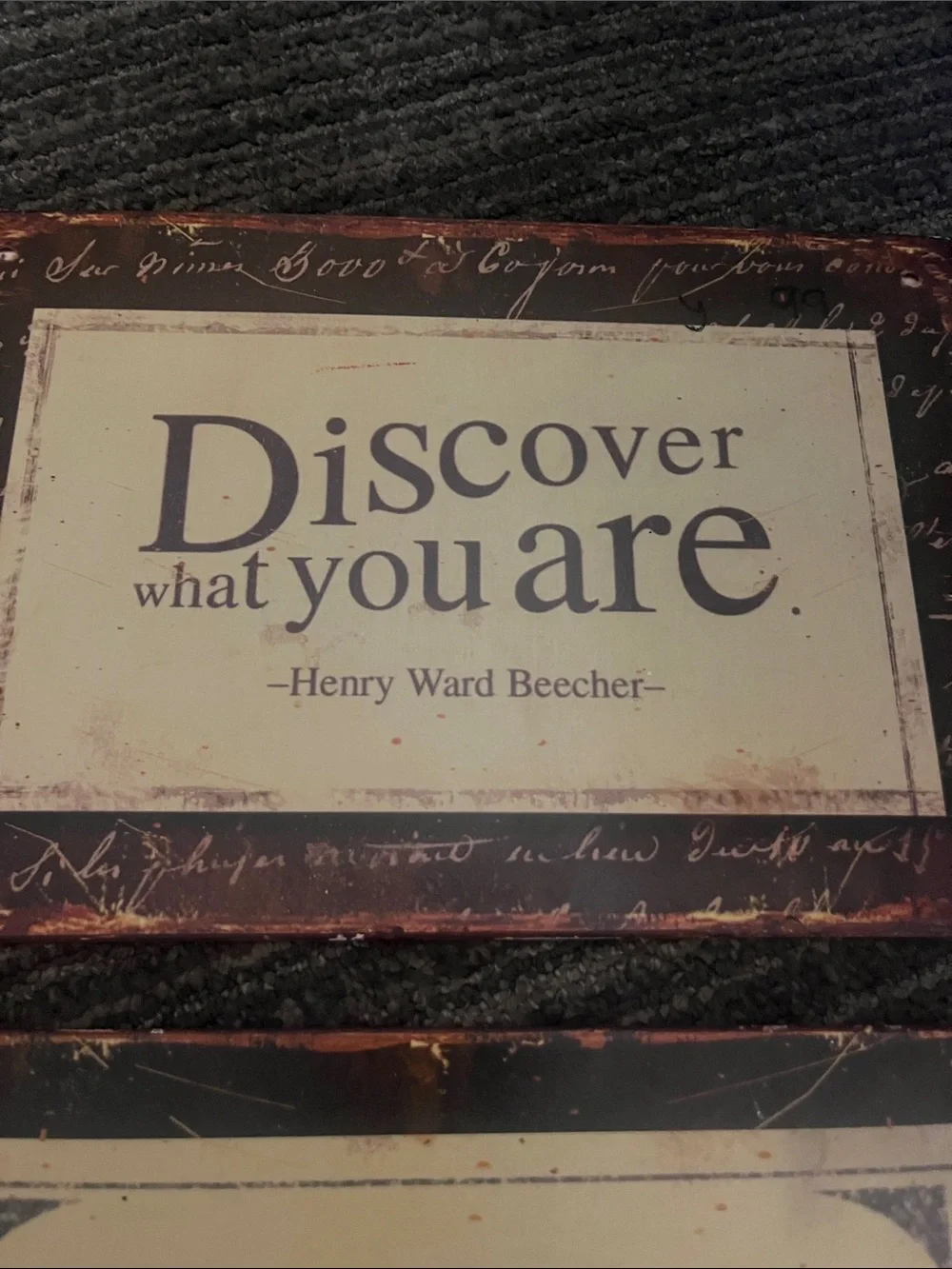 Discover What You Are / Journey Inspirational Wall Plaques - Metal Signs 538